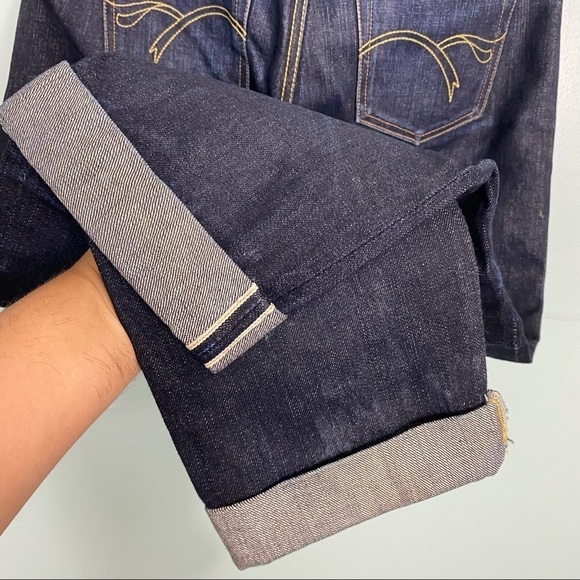 Flat Head 3002 Slim Tapered Blue Dark Wash Jeans Sz 30 - Picture 7 of 13